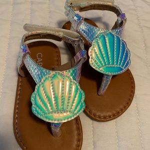 Mermaid shell sandals